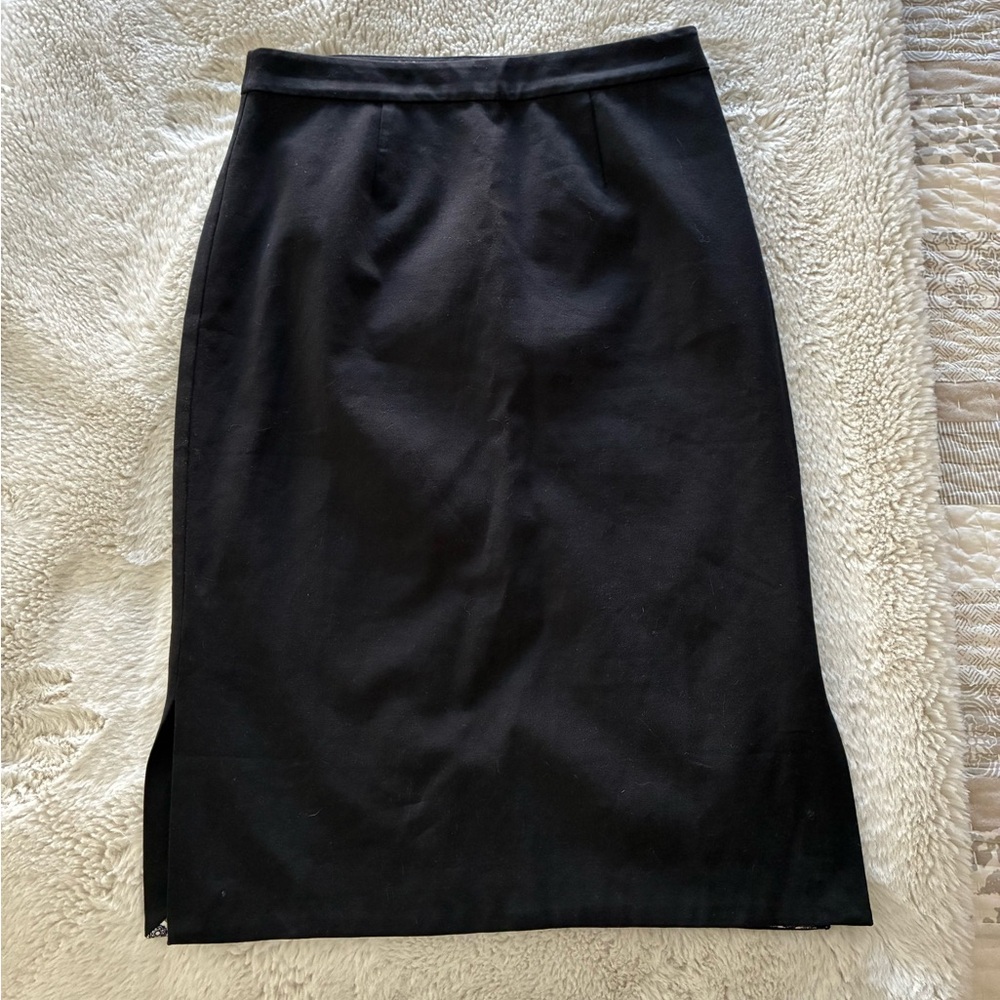 Anthropologie Black Pencil Skirt